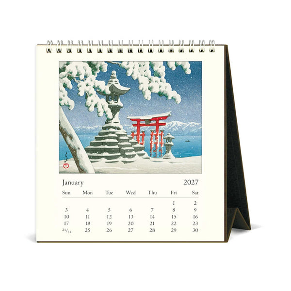 2027 Desk Calendar | Japanese Woodblocks | Cavallini & Co.