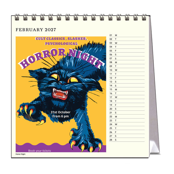 2027 Desk Calendar | Movie Posters | Vevoke