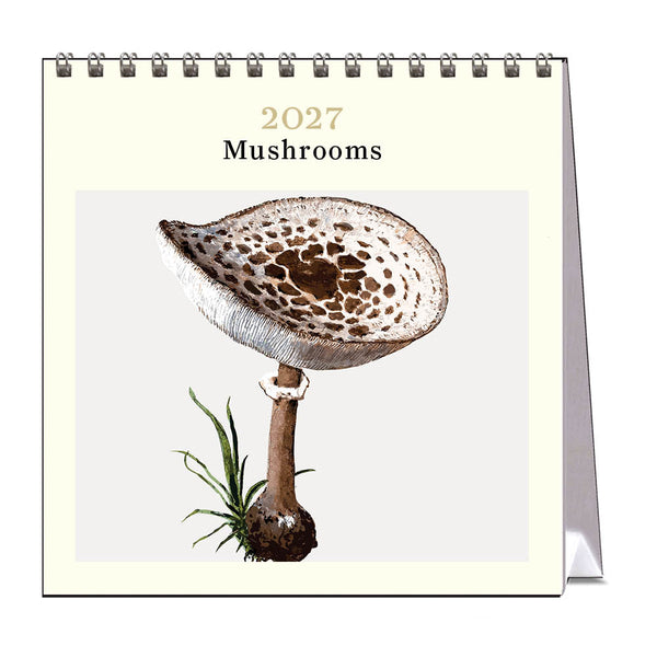 2027 Desk Calendar | Mushrooms | Vevoke