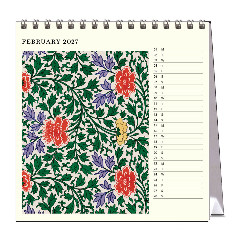 2027 Desk Calendar | Oriental Designs Owen Jones | Vevoke