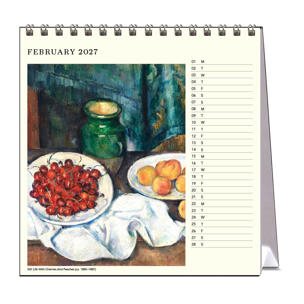 2027 Desk Calendar | Paul Cezanne | Vevoke
