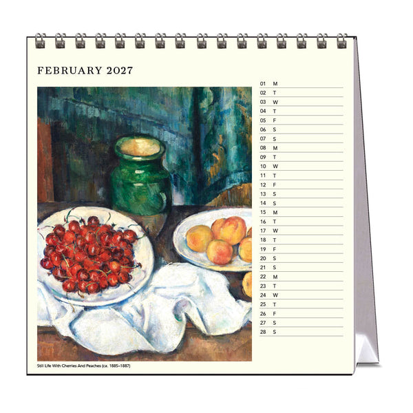 2027 Desk Calendar | Paul Cezanne | Vevoke