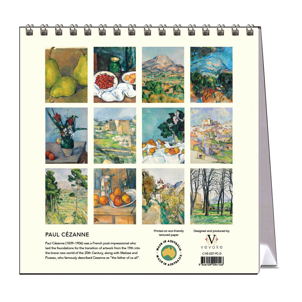 2027 Desk Calendar | Paul Cezanne | Vevoke