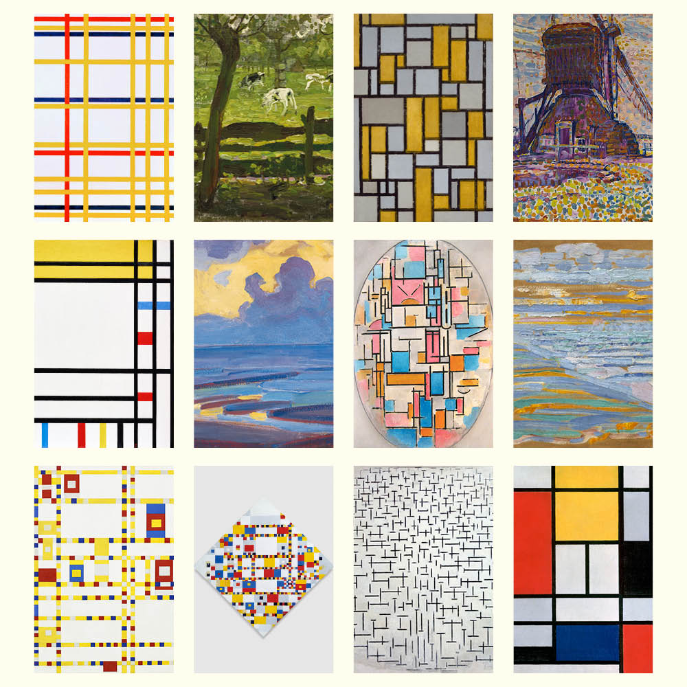 2027 Desk Calendar | Piet Mondrian | Vevoke