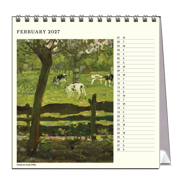 2027 Desk Calendar | Piet Mondrian | Vevoke