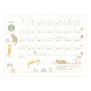 2027 Desk Calendar | Ring | Medium | Cat | Midori