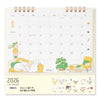 2027 Desk Calendar | Ring | Medium | Dog | Midori