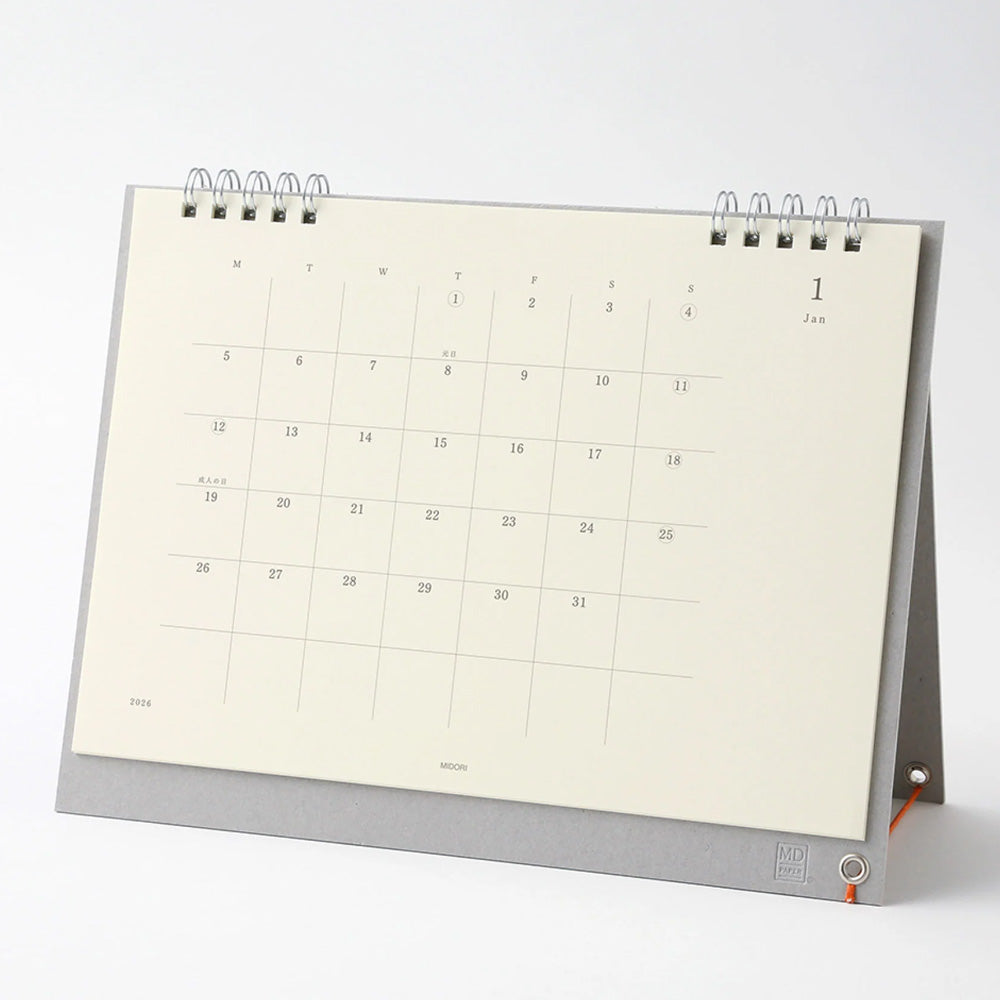 2027 Desk Calendar | Monthly | MD Product | Midori