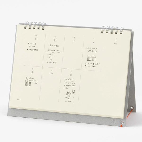 2027 Desk Calendar | Weekly | MD Product | Midori