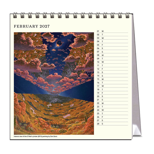 2027 Desk Calendar | Space | Vevoke