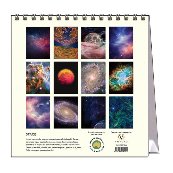 2027 Desk Calendar | Space | Vevoke