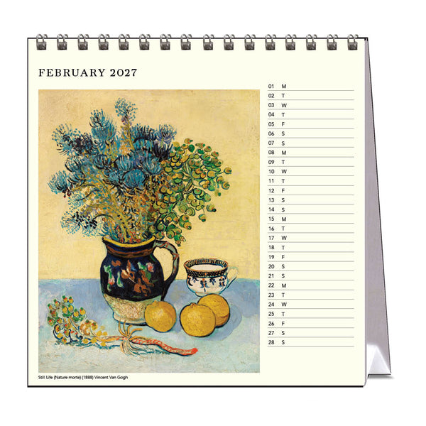 2027 Desk Calendar | Still Life | Vevoke