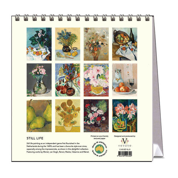 2027 Desk Calendar | Still Life | Vevoke