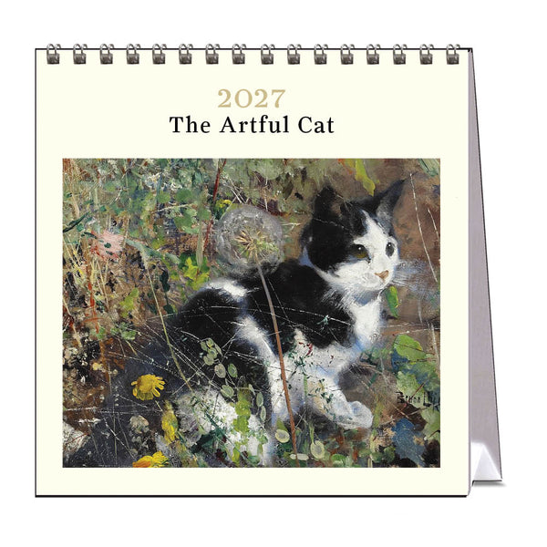 2027 Desk Calendar | The Artful Cat | Vevoke