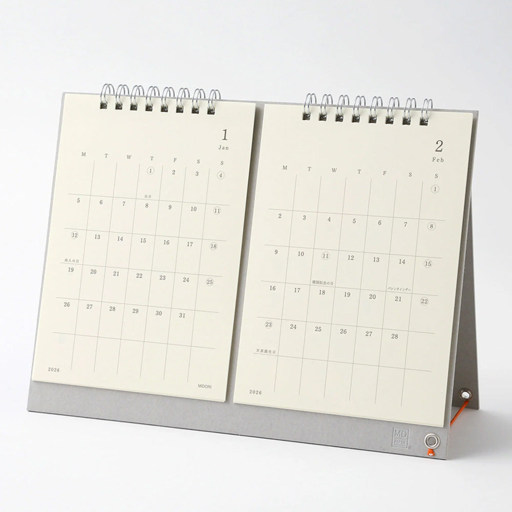 2027 Desk Calendar | Twin | MD Product | Midori