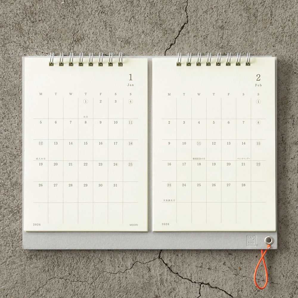 2027 Desk Calendar | Twin | MD Product | Midori