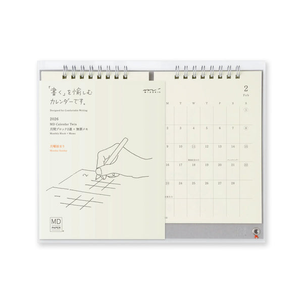 2027 Desk Calendar | Twin | MD Product | Midori