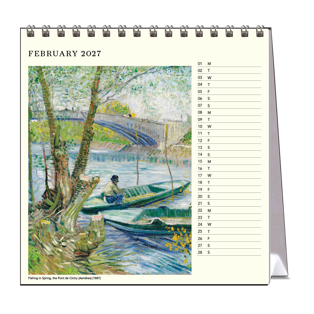 2027 Desk Calendar | Vincent Van Gogh | Vevoke