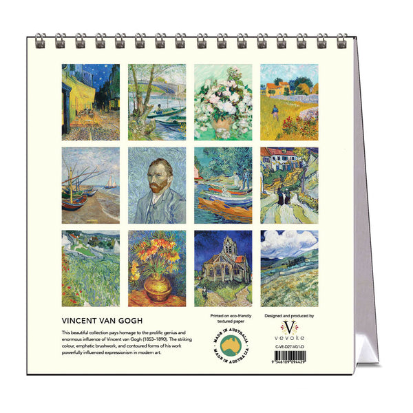 2027 Desk Calendar | Vincent Van Gogh | Vevoke