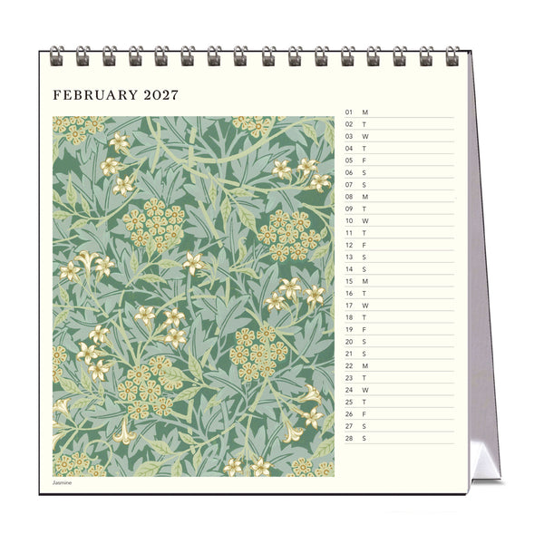 2027 Desk Calendar | William Morris | Vevoke