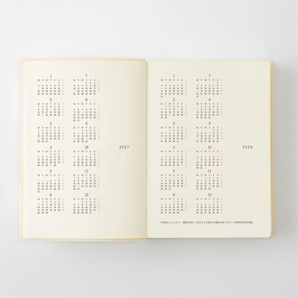 2027 Diary | Daily | MD Product | 3 SIZE OPTIONS AVAILABLE