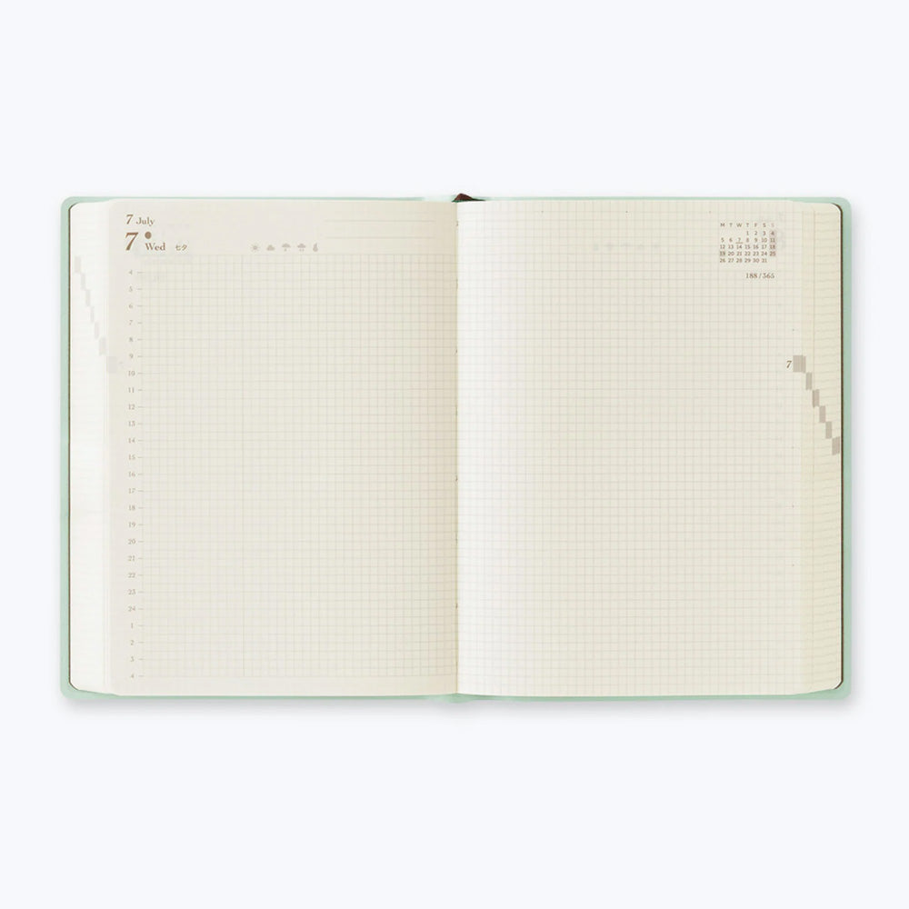 2027 Diary | Daily | Hibino | A6 | Midori | 3 COLOUR OPTIONS AVAILABLE