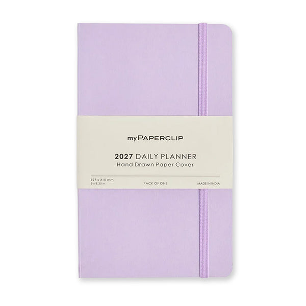 2027 Diary | Daily Planner | Soft Wibalin Paper Cover | myPaperclip | 4 COLOUR OPTIONS AVAILABLE