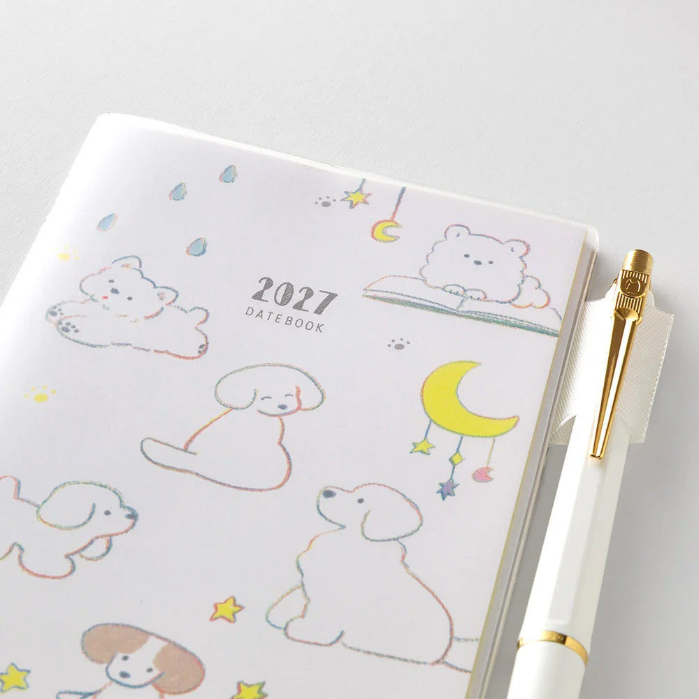 2027 Diary | Weekly | Pocket Diary | B6 | Dog | Midori