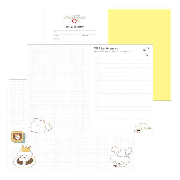 2027 Diary | Monthly | Pocket Diary | Slim | Dog | Midori