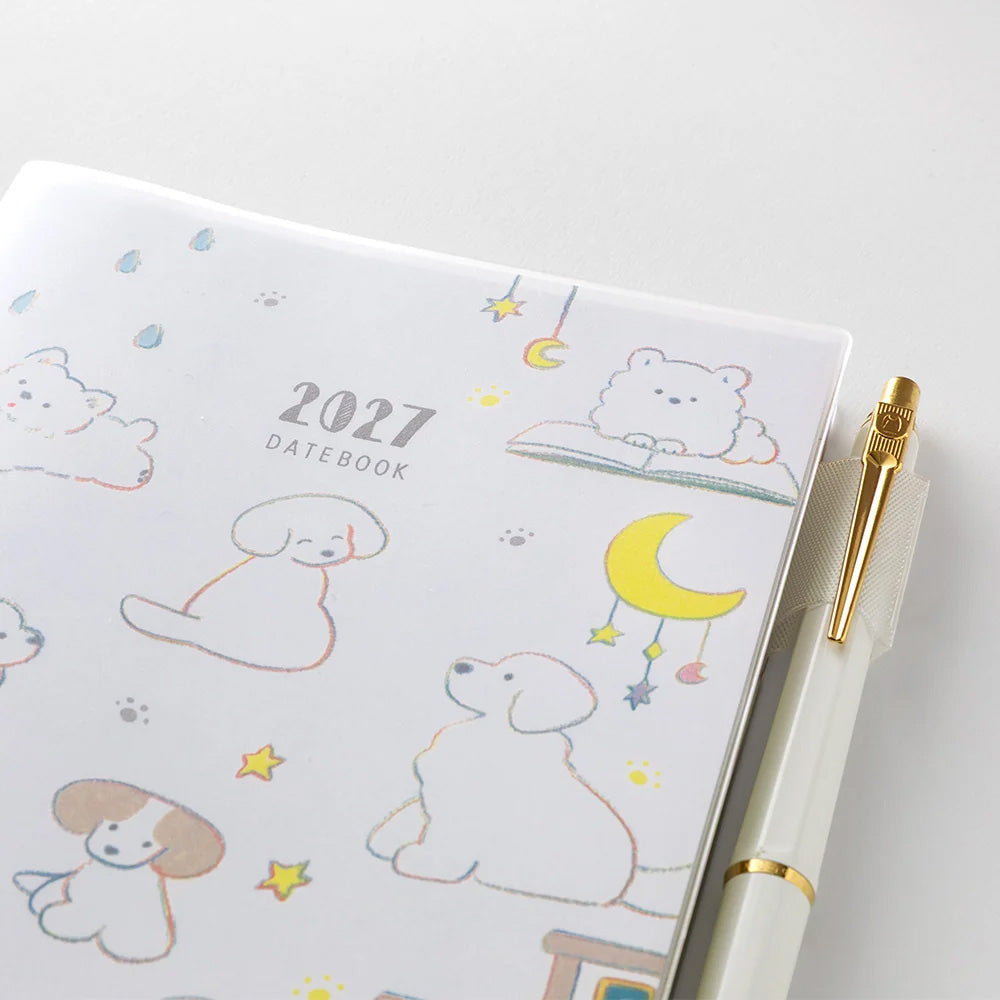 2027 Diary | Monthly | Pocket Diary | Slim | Dog | Midori