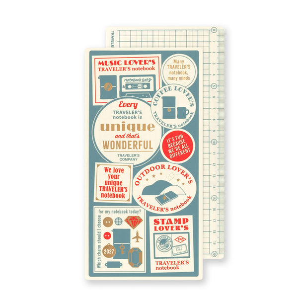 2027 Diary | Insert | Backing Sheet | Traveler's Company | 2 SIZE OPTIONS AVAILABLE