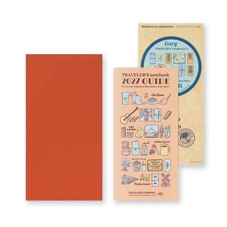 2027 Diary | Insert | Monthly | Traveler's Company | 2 SIZE OPTIONS AVAILABLE