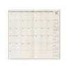 2027 Diary | Insert | Monthly | Traveler's Company | 2 SIZE OPTIONS AVAILABLE