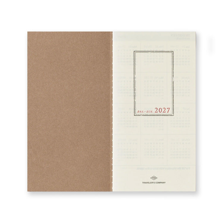 2027 Diary | Insert | Regular | Weekly & Memo | Traveler's Company