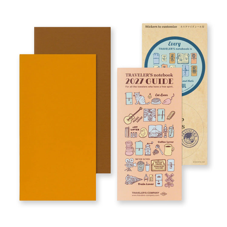 2027 Diary | Insert | Regular | Weekly Vertical | Traveler's Company