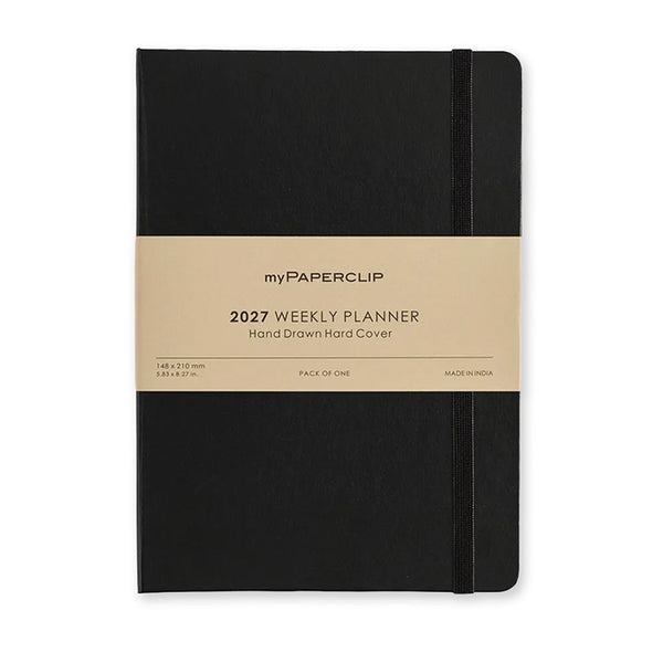 2027 Diary | Weekly Planner | Hard Cover | myPaperclip | 4 COLOUR OPTIONS AVAILABLE