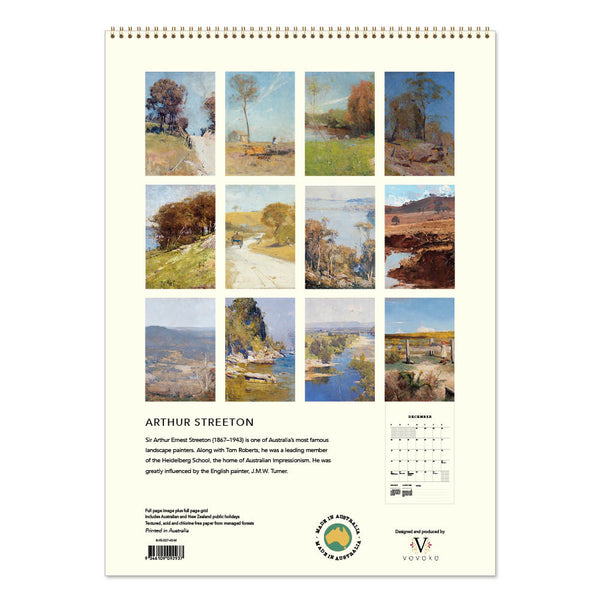 2027 Wall Calendar | Arthur Streeton | Vevoke
