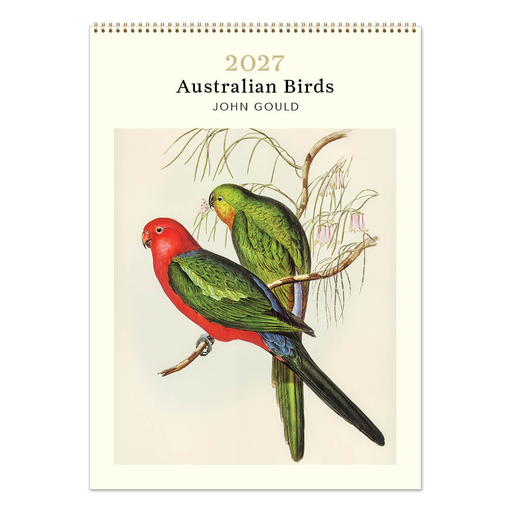 2027 Wall Calendar | John Gould Australian Birds | Vevoke
