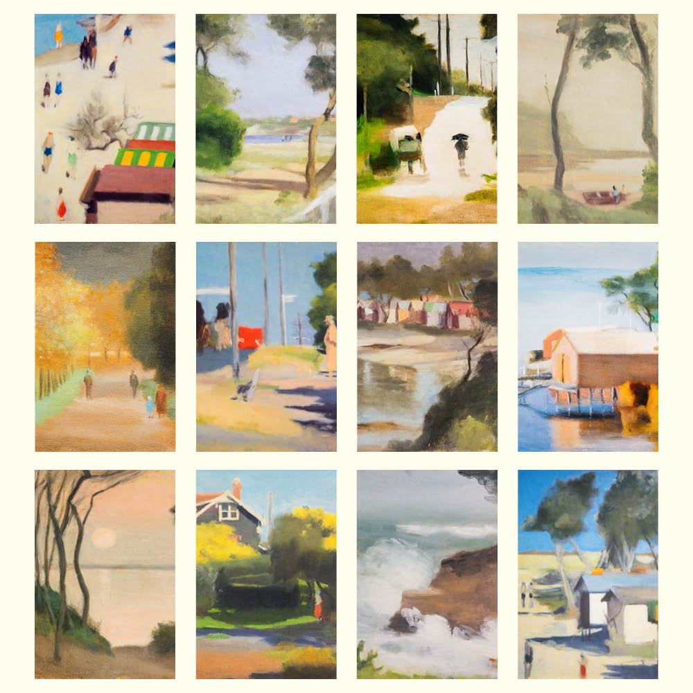 2027 Wall Calendar | Clarice Beckett | Vevoke