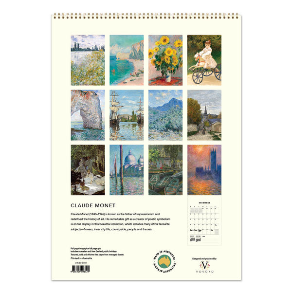 2027 Wall Calendar | Claude Monet | Vevoke