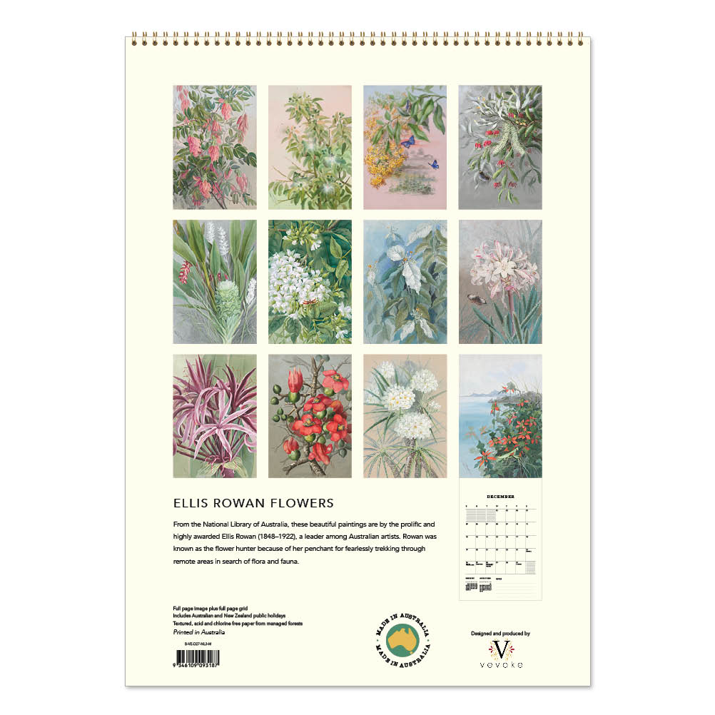 2027 Wall Calendar | Ellis Rowan Flowers | Vevoke