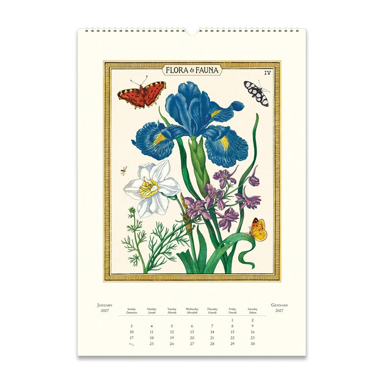 2027 Wall Calendar | Flora & Fauna | Cavallini & Co.