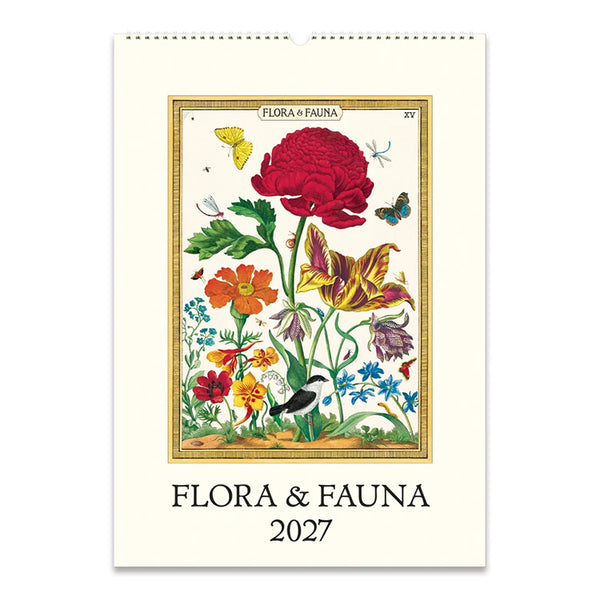 2027 Wall Calendar | Flora & Fauna | Cavallini & Co.