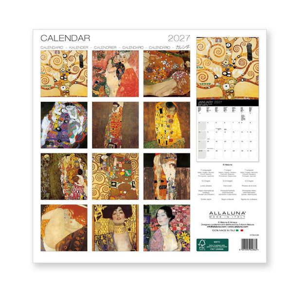 2027 Wall Calendar | Klimt | Allaluna