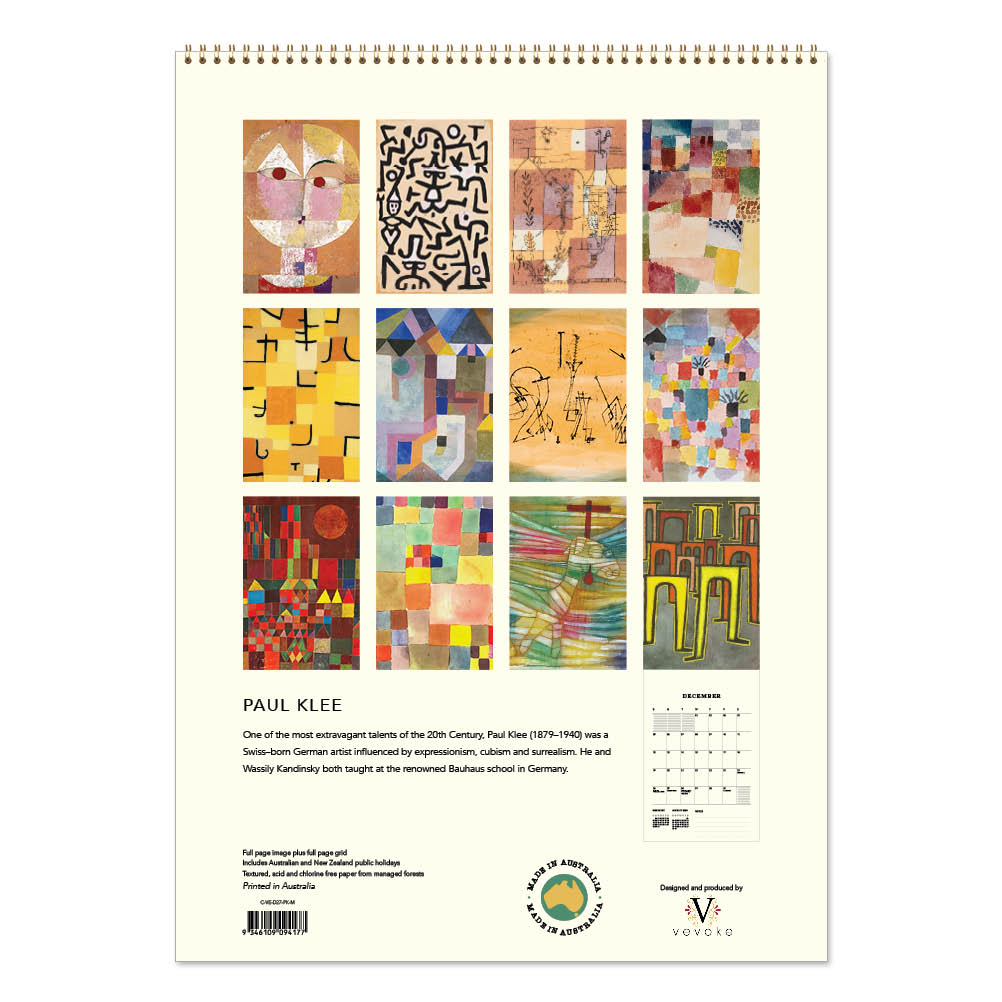 2027 Wall Calendar | Paul Klee | Vevoke