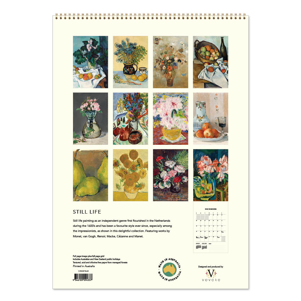 2027 Wall Calendar | Still Life | Vevoke