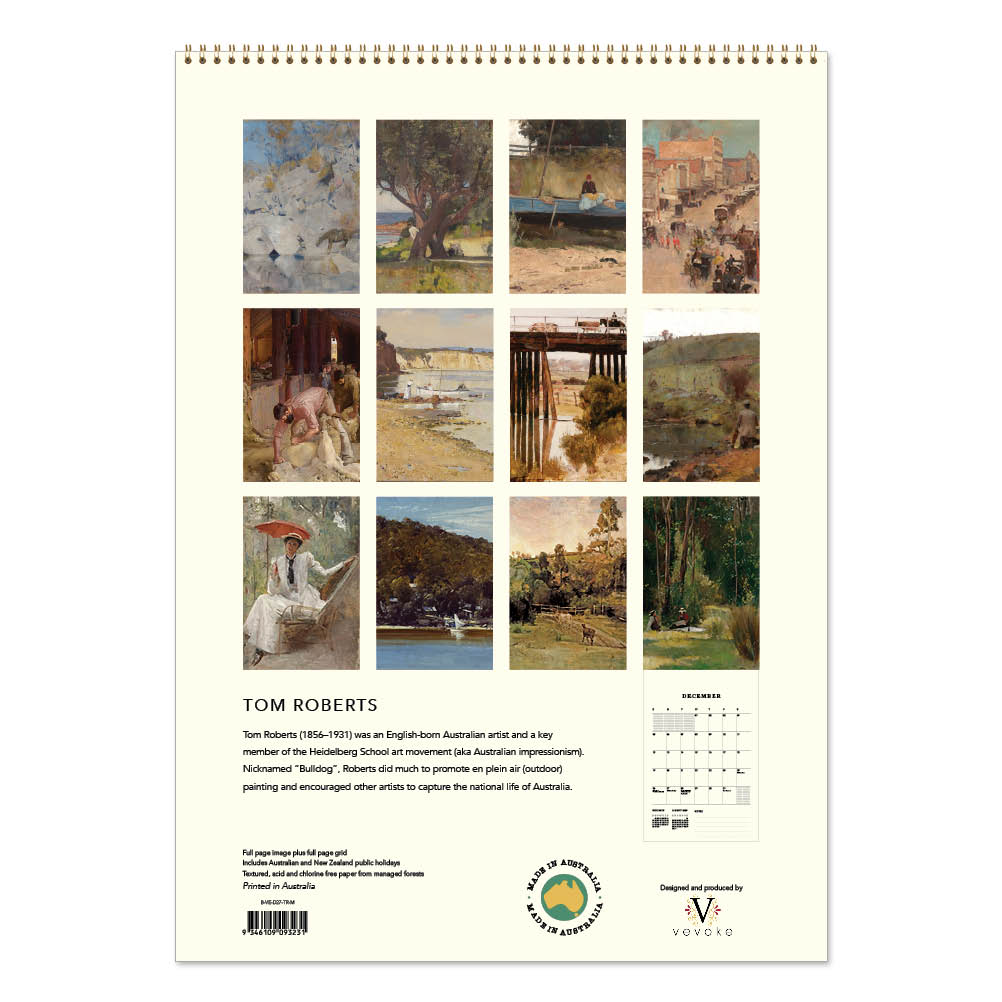 2027 Wall Calendar | Tom Roberts | Vevoke