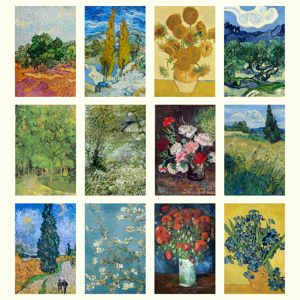 2027 Wall Calendar | Vincent Van Gogh Tress & Flowers | Vevoke