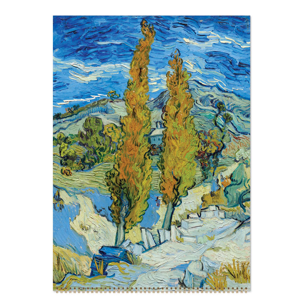 2027 Wall Calendar | Vincent Van Gogh Tress & Flowers | Vevoke