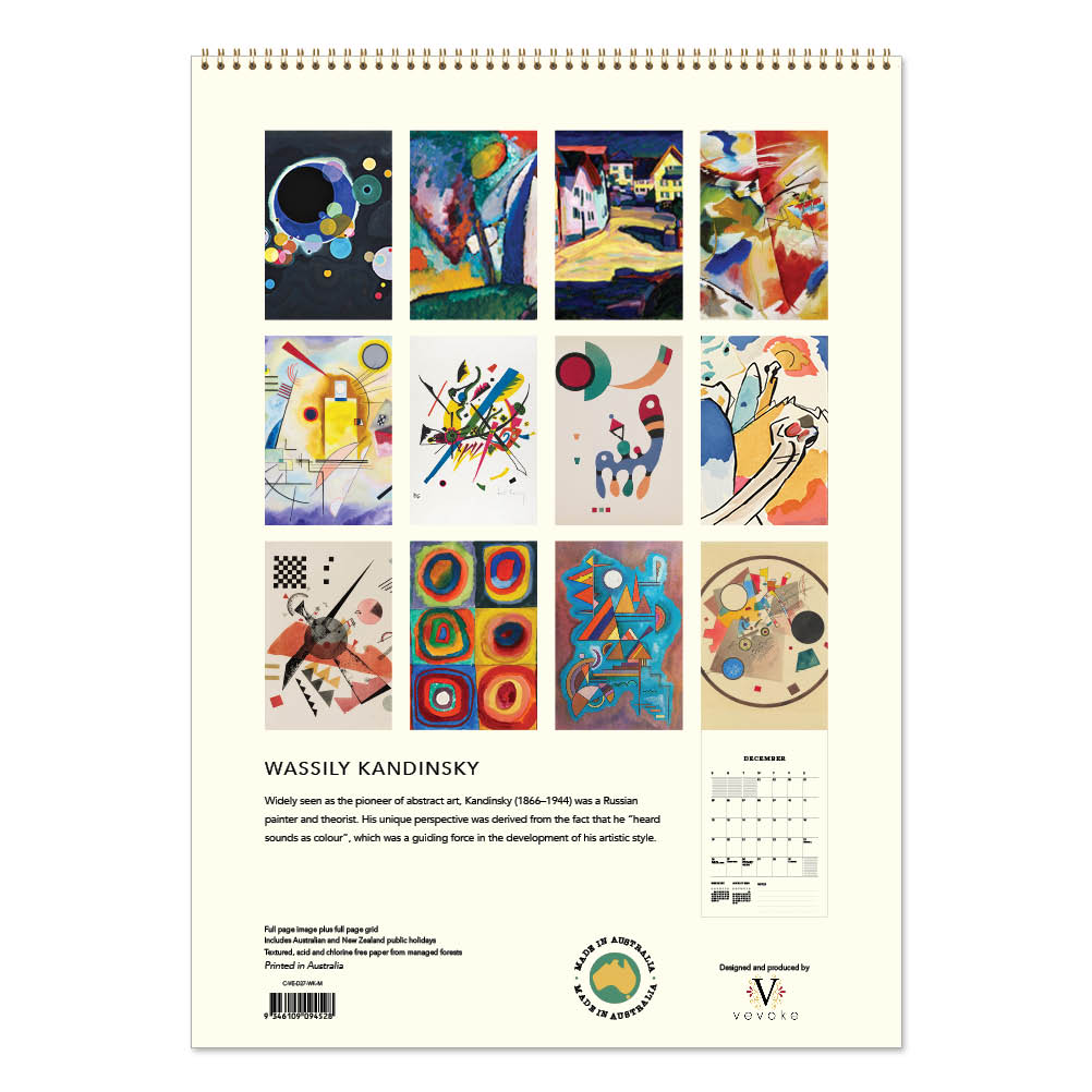 2027 Wall Calendar | Wassily Kandinsky | Vevoke